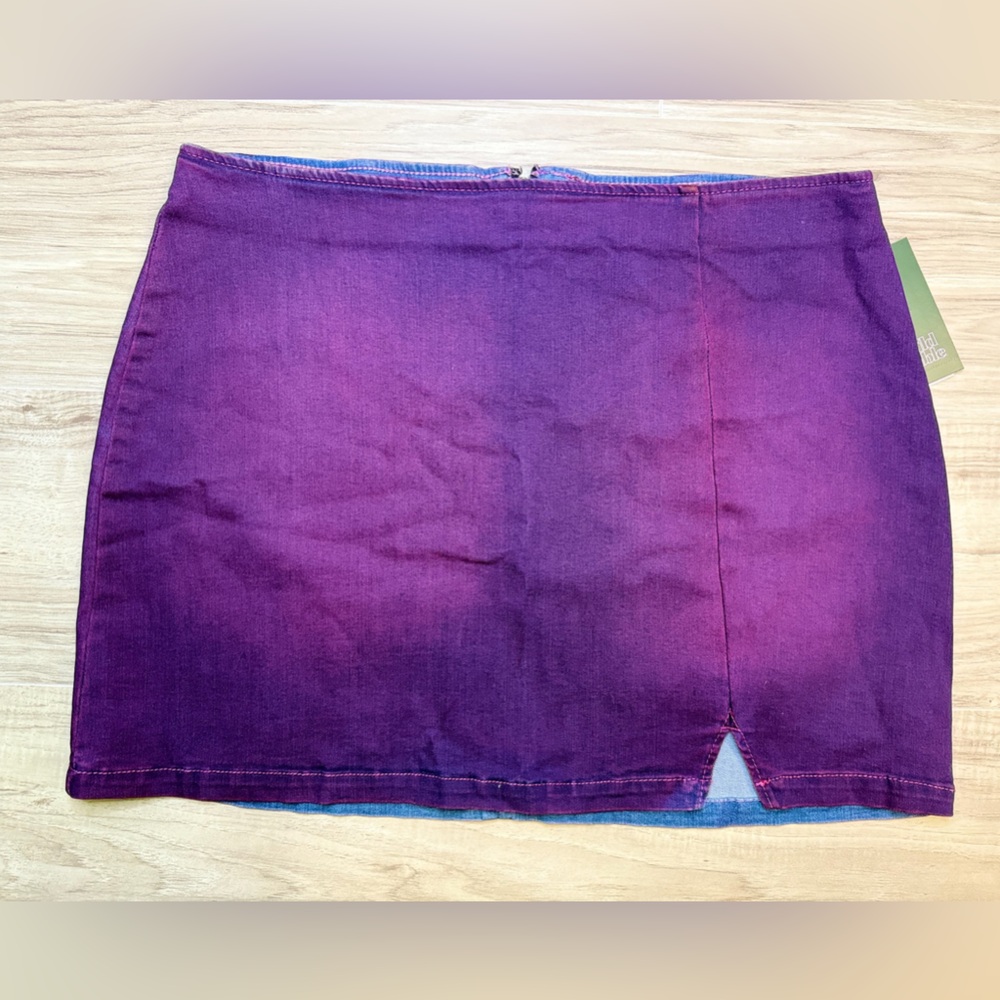 Wild Fable Purple Denim Skirt NWT
